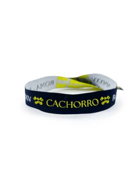 pulsera tejida negra