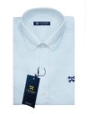 camisa celeste cachorro roma