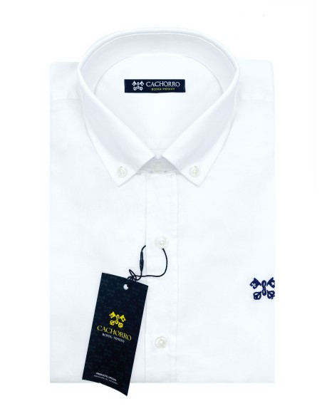 camisa blanca cachorro roma