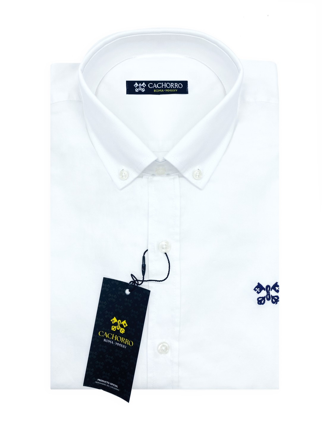 camisa blanca cachorro roma