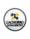 parche bordado cachorro roma blanco
